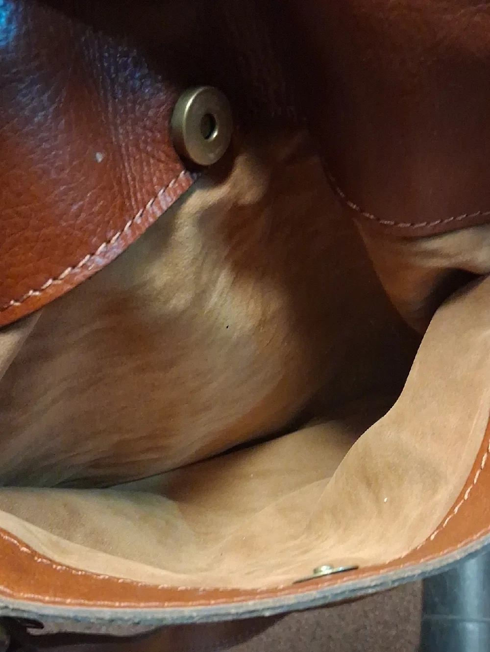 Pateicia Nash Large Brown Leather Floral Purse Tote Bag